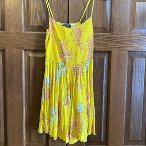 Lulus yellow mini dress